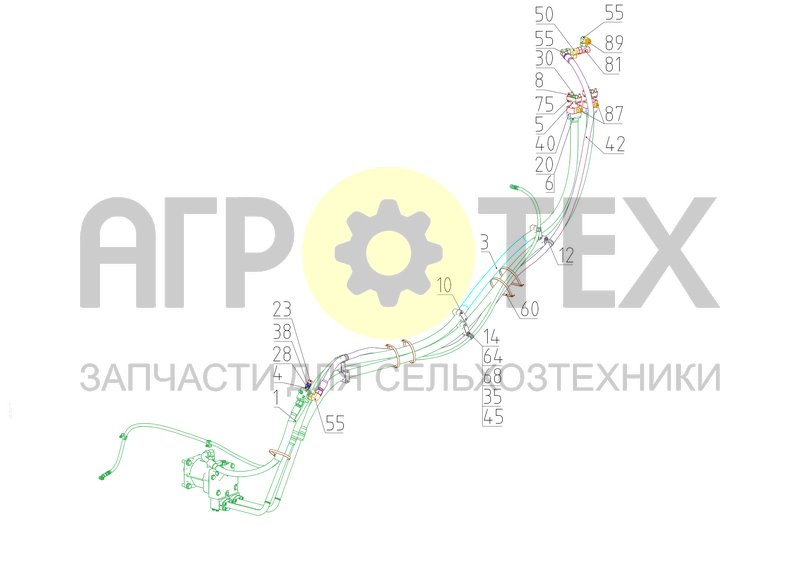 Гидрооборудование ведущих колес (161.09.02.000-01) (№30 на схеме)